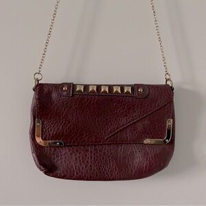 Ardene Faux Leather Gold Studded Bag